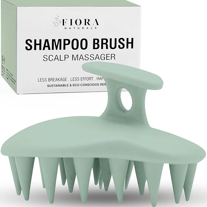 Relaxed Fiora Naturals Scalp Massager Shampoo Brush Casual