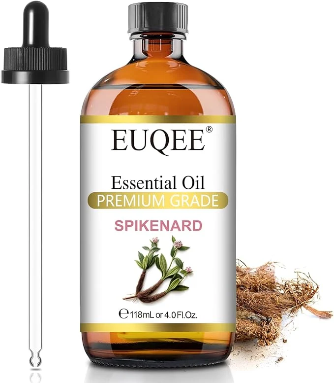 Elegant EUQEE Spikenard Essential Oil 118ml 4Fl Oz Pure Spikenard Oil Premium Essential Fine Crafted