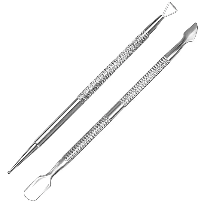 Authentic Manicure Kit for Women 2-Piece Stainless Steel Nail Tools User-Friendly