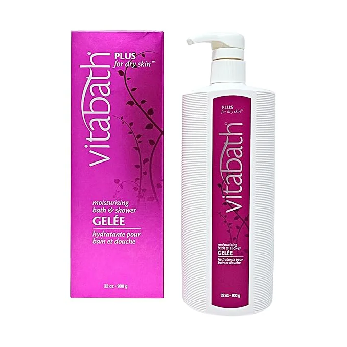 Natural Vitabath Plus For Dry Skin Moisturizing Bath Shower Gel Wash Replenishing User-Friendly
