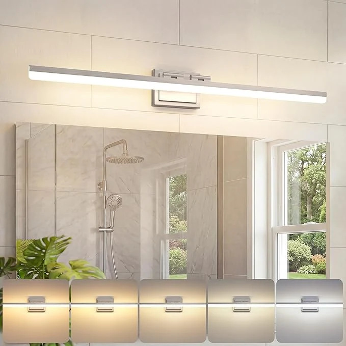 Traditional VOLISUN Modern Bathroom Vanity Light 39.4 inch 34W Dimmable 5CCT Led Bathroom Official