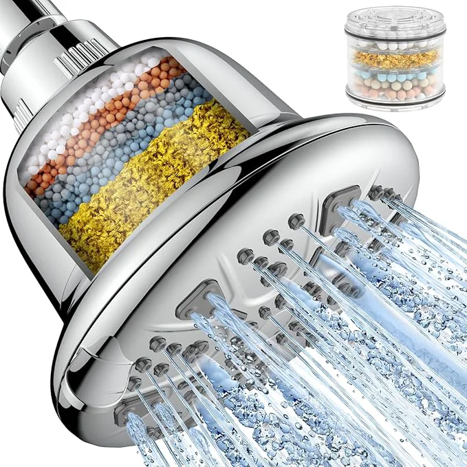 Convenient MakeFit Filtered Shower Head Traditional