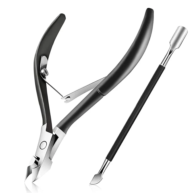 Comfortable Easkep Cuticle Trimmer and Pusher Professional Stainless Steel Cuticle Cutter Smooth
