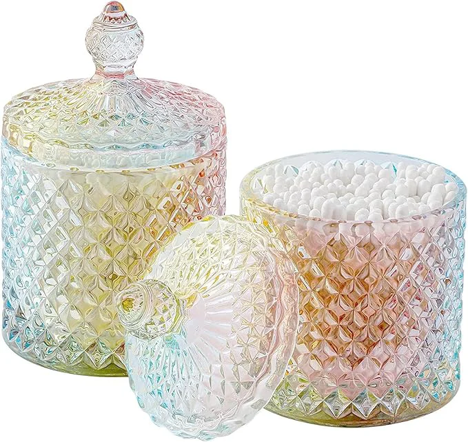 Reliable Qtip Holder Glass Apothecary Jars Exclusive