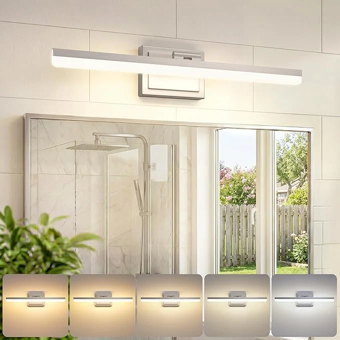 Innovative VOLISUN Modern Bathroom Vanity Light 24 inch 24W Dimmable 5CCT Led Bathroom High-Grade