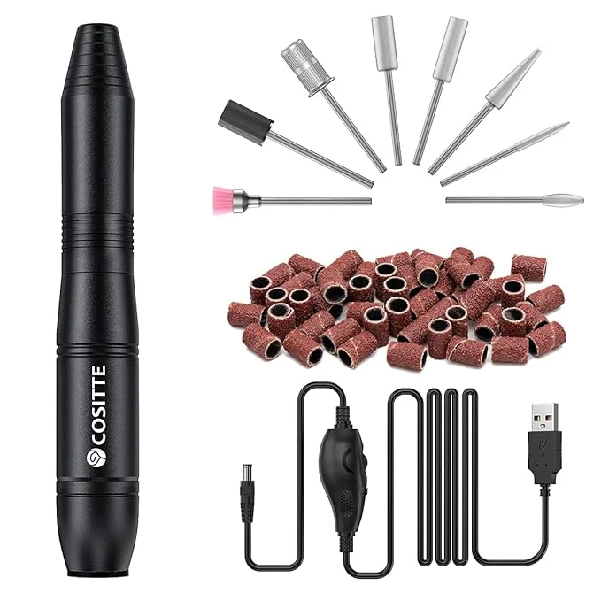 First-Class COSITTE Electric Nail Drill USB Electric Nail Drill Machine Comfortable
