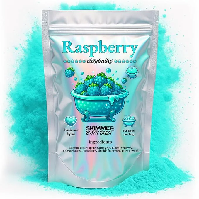 Optimized Raspberry Shimmer Bath Bomb in A Bag Exceptional