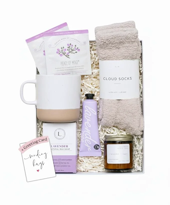 Trusted Unboxme Luxury Lavender Spa Gift Set – Relaxation Gift Basket Care Package Easy-to-Use