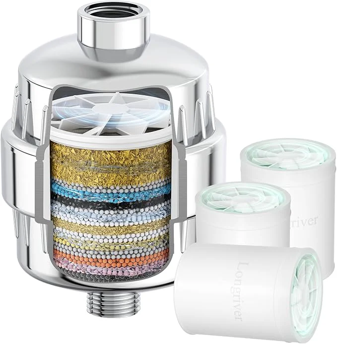 Genuine R7 Shower Filter with 3 Cartridge High Put Shower Water Filter Official