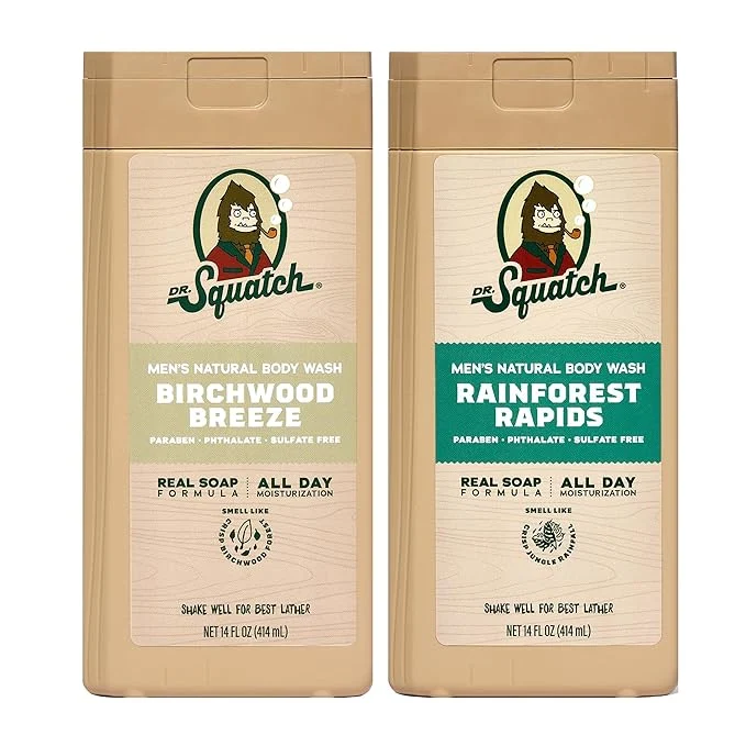 Quality Dr. Squatch Natural Men's Body Wash Shower Gel Traditional