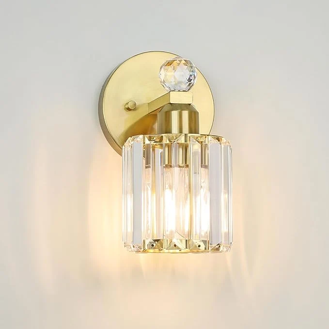 Excellent 1-Light Gold Bathroom Light Fixtures Modern Bathroom Vanity Lights Fixture Carefully Designed