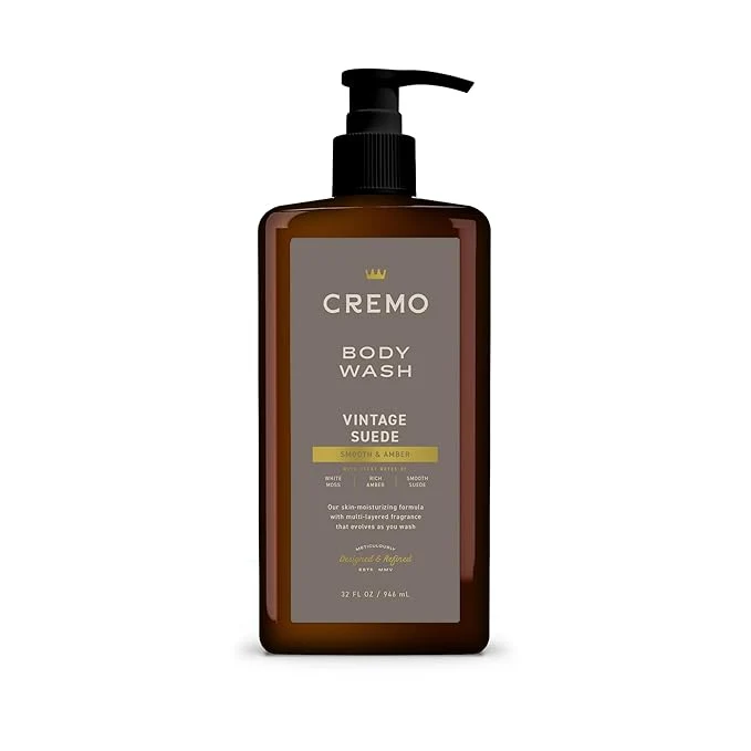 Superior Cremo Rich-Lathering Vintage Suede Body Wash Detailed