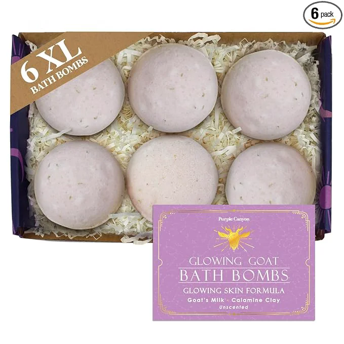 Fine Purple Canyon Glowing Goat Natural Bath Bombs Skin Moisturizing Goat Milk Recyclable