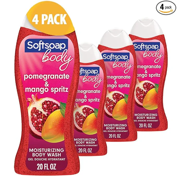 Luxury Softsoap Body Wash Pomegranate Mango Spritz Body Wash 20 Fl Oz Pure