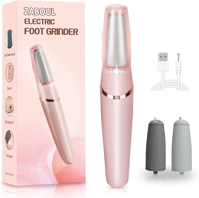Efficient Callus Remover for Feet ZABOUL Electric Foot Callus Remover Rechargeable Minimalist
