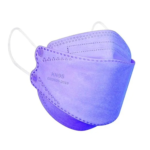 Lightweight Borje KN95 Face Masks for Adults 50 Pack 5-Ply Purple Disposable Face Mask Excellent