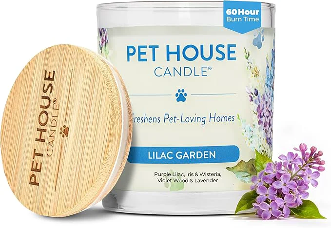 Authentic Pet House Candles Plant-Based Long Lasting Clean Burning Scented Pet Odor Reliable