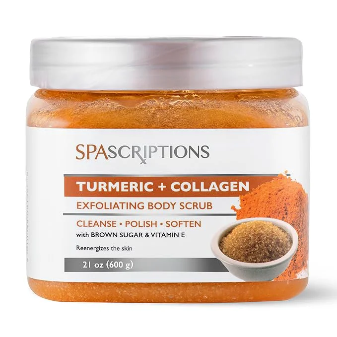 Contemporary SpaScriptions Turmeric Collagen Sugar Scrub Convenient