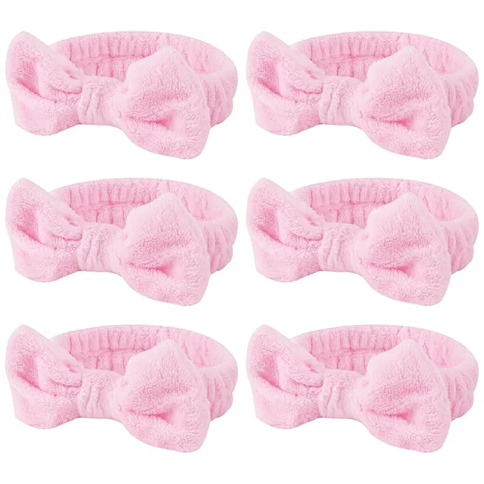 Next-Generation Casoty Pink 6 Pcs Spa Headband Hair Band Fine Crafted
