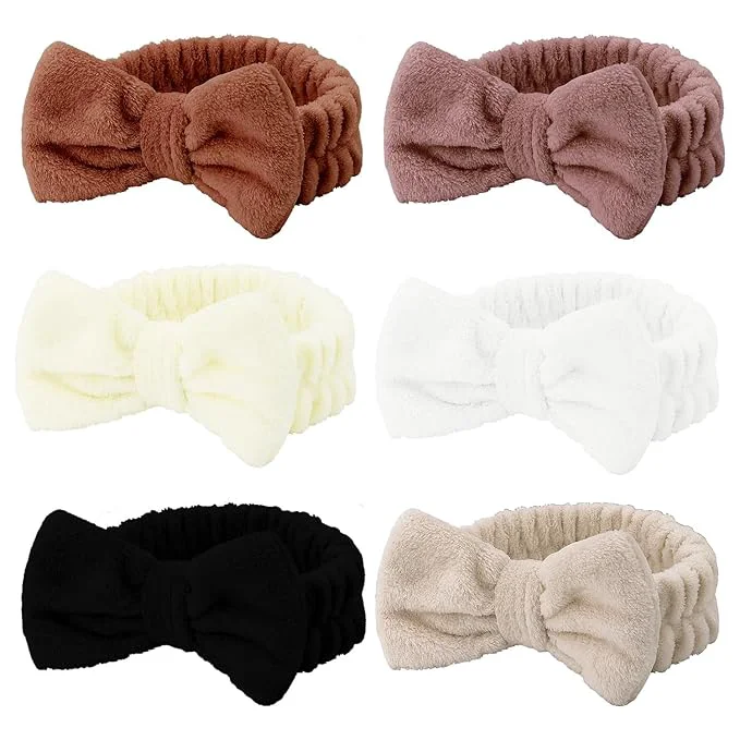 Environmentally Friendly Casoty 6 Pcs Soft Coral Fleece Headbands Innovative