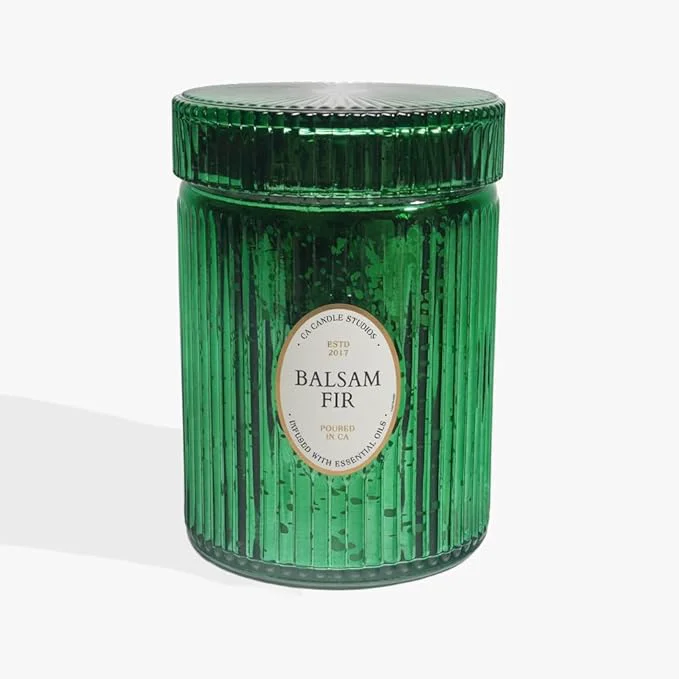 Exceptional Poured in California Balsam Fir Holiday Scented Candle Heirloom Collection Functional