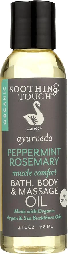 Outstanding Soothing Touch Peppermint Rosemary Organic Bath Body Massage Oil 4 Fl Oz Prestigious