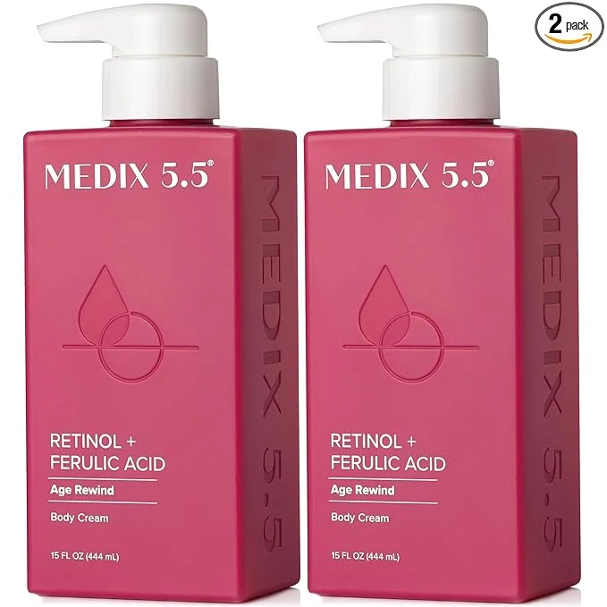 High-End Medix 5.5 Retinol Body Lotion Firming Moisturizer Crepey Skincare Treatment Exclusive