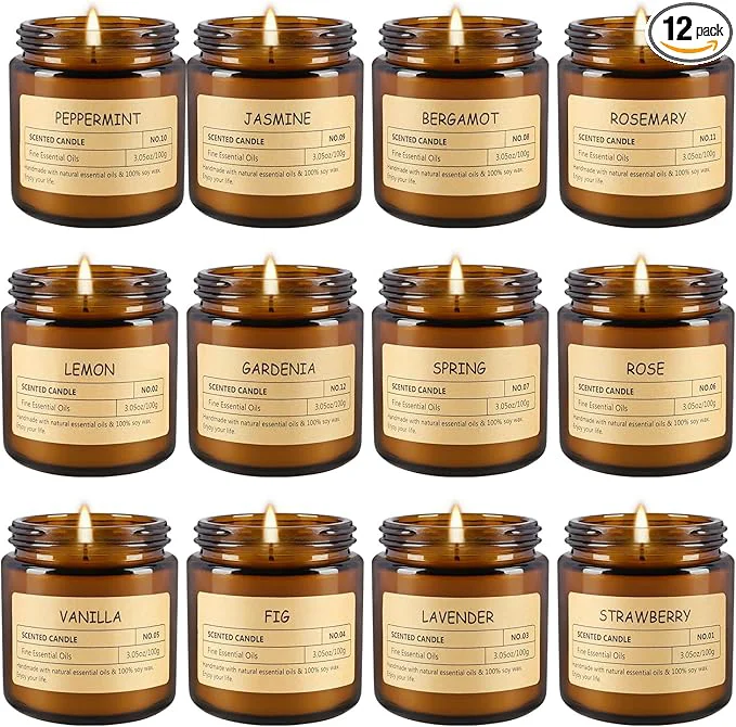Outstanding 12Pack Scented Candle Set Comfortable