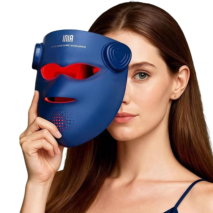Reusable INIA Glow 4D Wireless Red Light Therapy Mask Selected