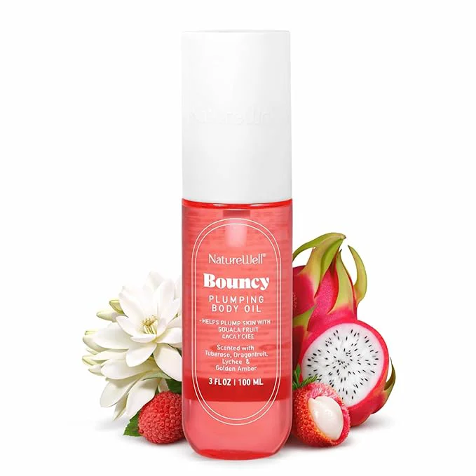 Premium Material NATURE WELL Bouncy Plumping Body Oil Fast-Absorbing Formula Designed to Relaxed