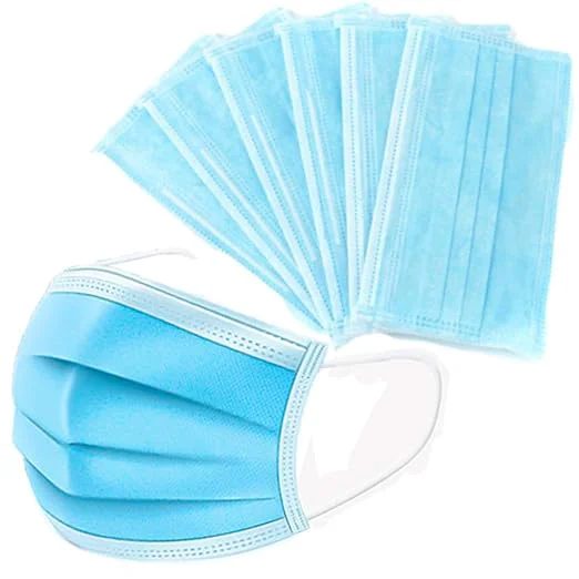Genuine 50Pcs Disposable Filter Mask 3 Ply Earloop Face Masks Minimalist