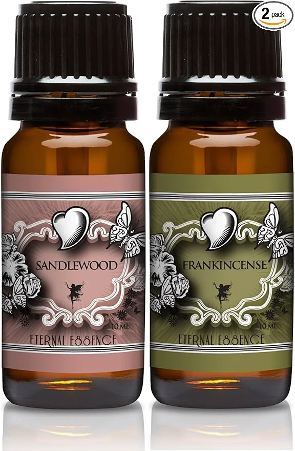 Excellent Scented Oils - Pair of Essence - Sandalwood Frankincense - 10 Ml Sustainable