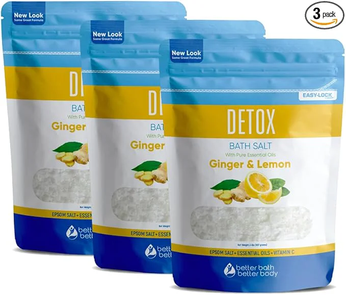 First-Class Detox Bath Salt 2-Lbs Each 6-Lbs Total Outstanding