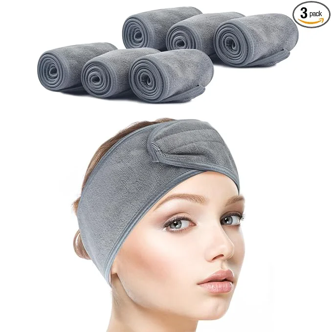 Elite SINLAND Spa Headband for Women 6 Counts Adjustable Makeup Hair Band User-Friendly