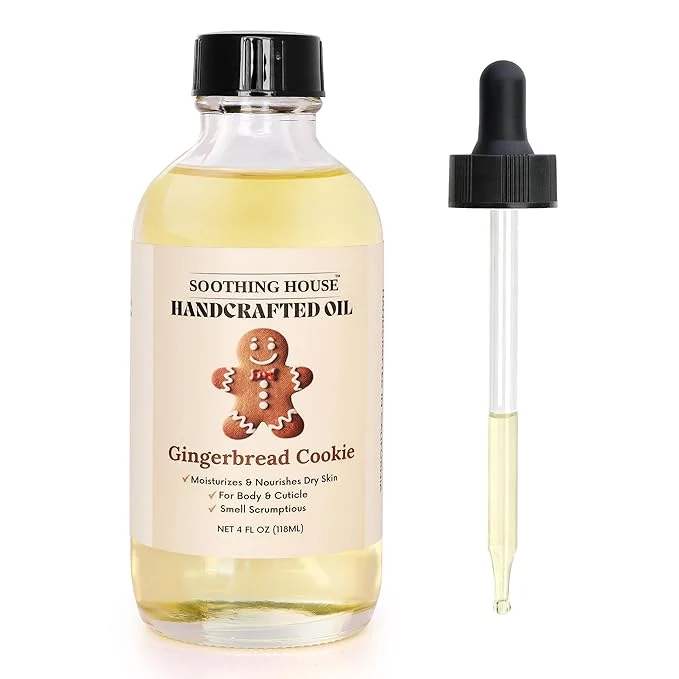 Authentic Gingerbread Cookie Body Oil Moisturizing Body Oil Sophisticated