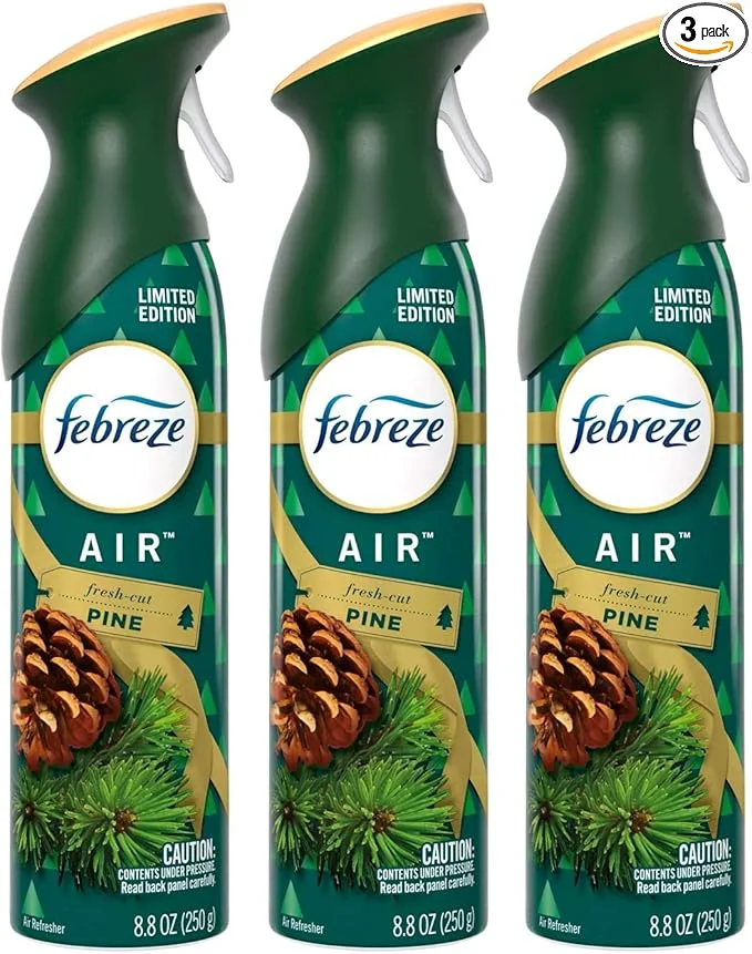Durable Febreze Air - Air Freshener Spray - Fresh-Cut Pine - Limited Edition Holiday Unique