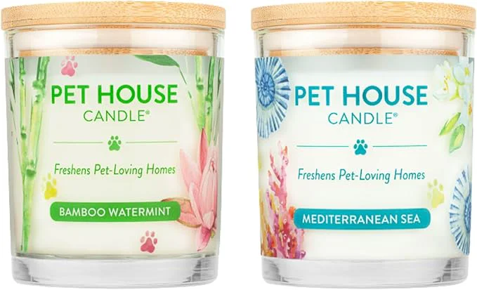 Recyclable Pet House Candles Clean Burning Long Lasting Scented Pet Odor Candles Durable