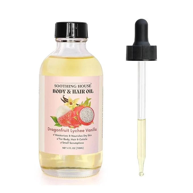 Exclusive Dragonfruit Lychee Vanilla Body Oil – Hydrating Nourishing Oil Sophisticated