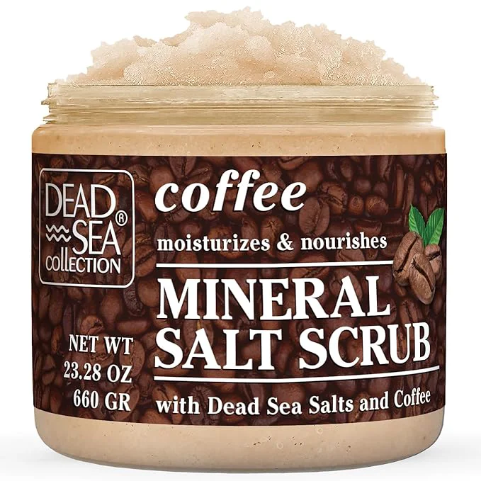 Premium Dead Sea Collection Coffee Scented Salt Body Scrub Luxury