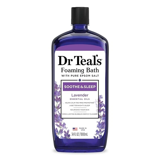 Convenient Dr Teal's Foaming Bath with Pure Epsom Salt Soothe Sleep with Lavender First-Class