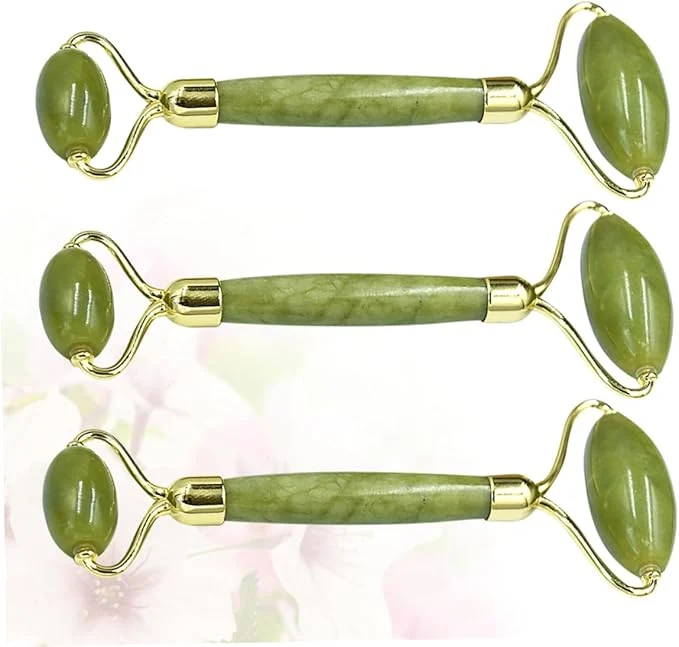 Traditional NOLITOY 3pcs Jade Roller Facial Massage Tool Portable Skin Care Trusted