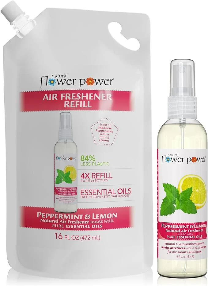 Solid Natural Flower Power Air Freshener Spray Refills Reusable