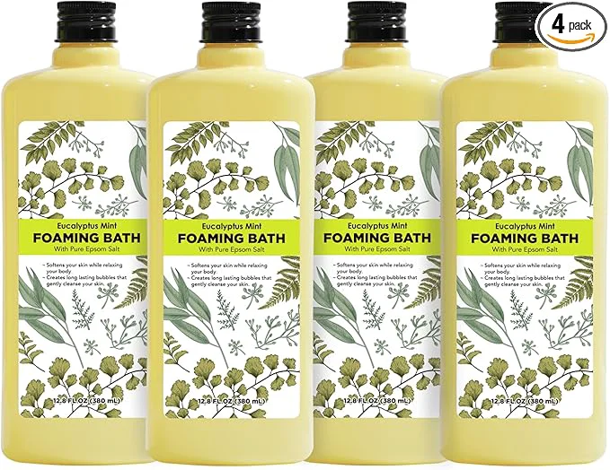 Trusted Bubble Bath for Women Eucalyptus Mint Scented Bubble Bath Gifts Set Foaming Dependable
