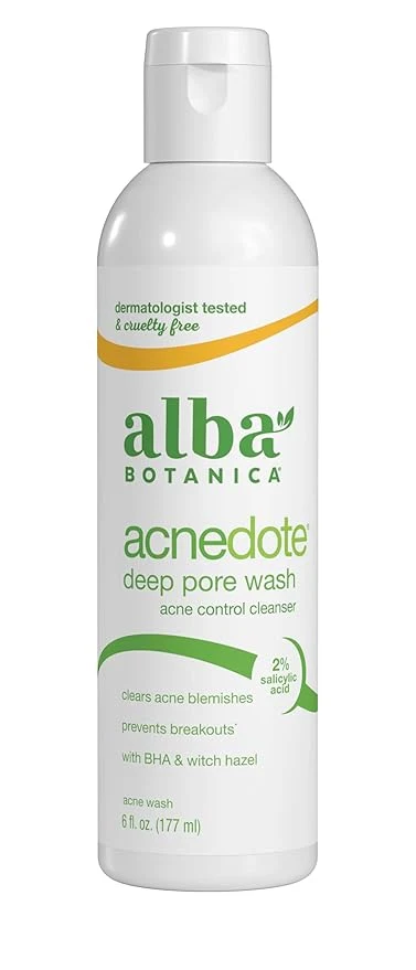 Classic Alba Botanica Acnedote Maximum Strength Deep Pore Wash 6 Oz Premium