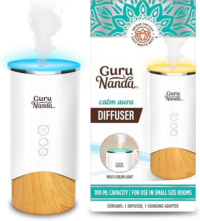 Smooth GuruNanda Calm Aura Essential Oil Diffuser Sleek Modern Aromatherapy Diffuser Carefully Designed