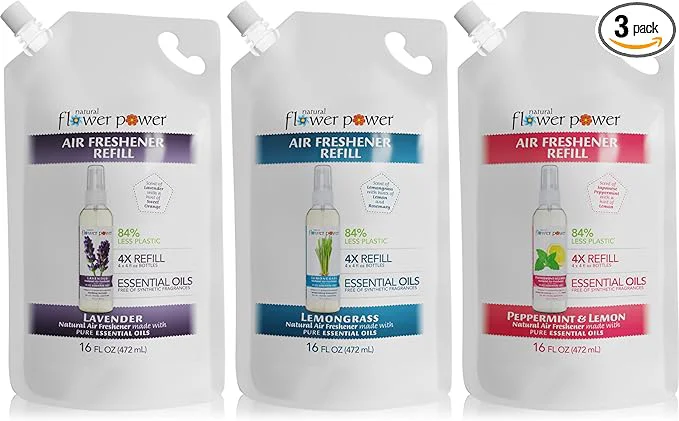 Fine Natural Flower Power Air Freshener Spray Refills Quality