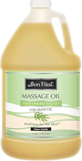 Unique Bon Vital' Therapeutic Touch Massage Oil 1-Gallon Bottle Unscented Massage Oil Genuine
