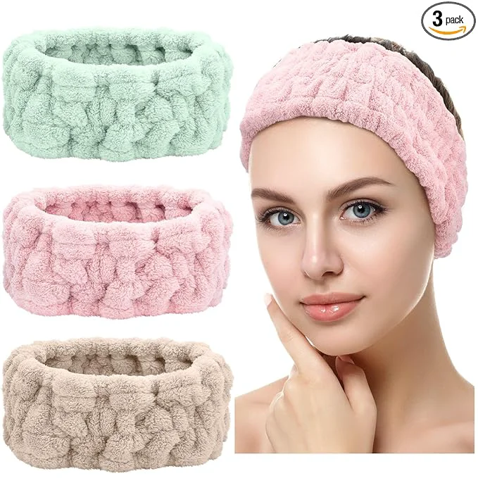 Efficient Chuangdi 3 Pieces Terry Cloth Elastic Headbands Classic