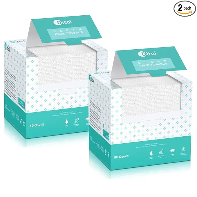 Contemporary Face Towels Face Towelettes XL Ultra Soft Makeup Remover Dry Wipes Thick Exceptional