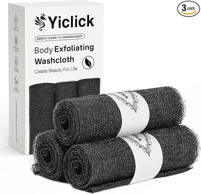 Advanced Yiclick Exfoliating Washcloth Towel Japanese Exfoliating Bath Wash Cloth Lightweight